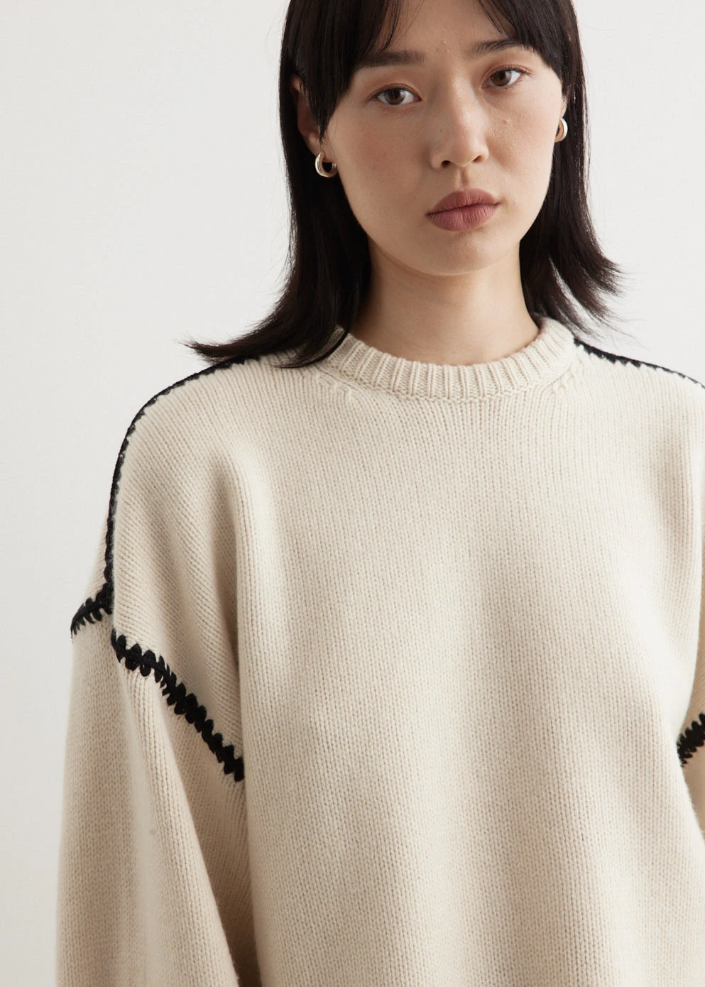 Toteme Embroidered Wool Cashmere Knit 2 Toteme Embroidered Wool Cashmere Knit - Image 2