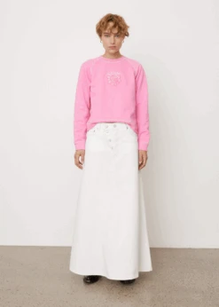 Ganni Isoli Raglan Solid Sweatshirt -Style Haven Shop womens incu 067