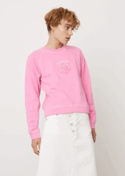 Ganni Isoli Raglan Solid Sweatshirt -Style Haven Shop womens incu 073