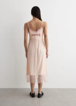 Simone Rocha Graphic Slip Dress With Lace Trim -Style Haven Shop womens incu 074 5fd2a05a b365 4f26 96b8 4bc1d04fdf96