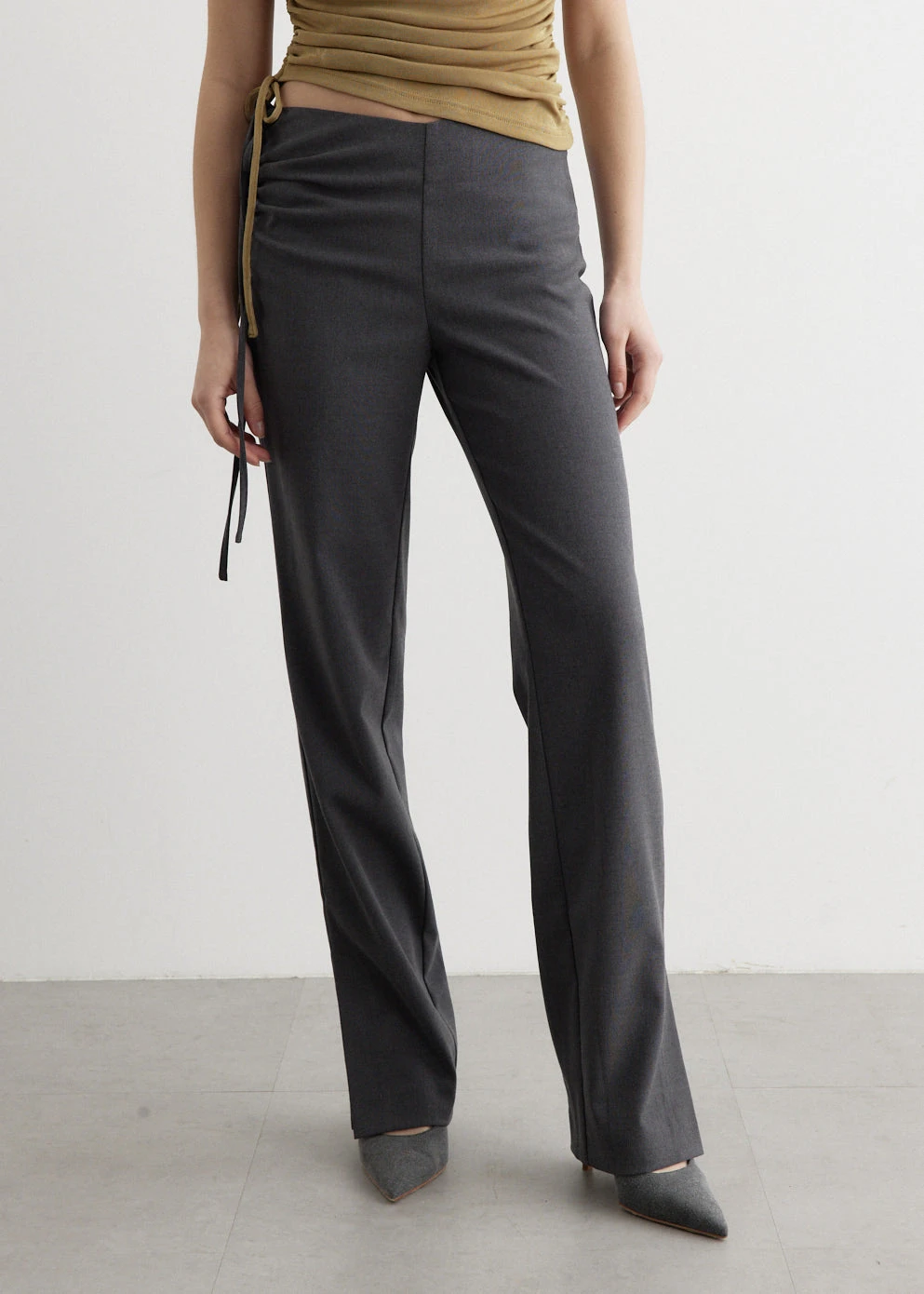 Turmoil Ruched Waist Pants 1 Turmoil Ruched Waist Pants