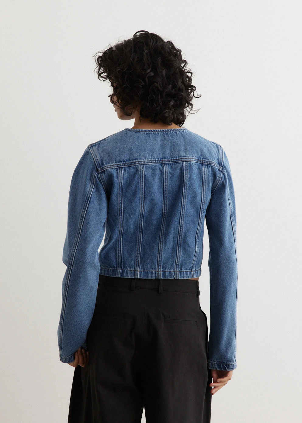 Panel Denim Jacket 5 Panel Denim Jacket - Image 5