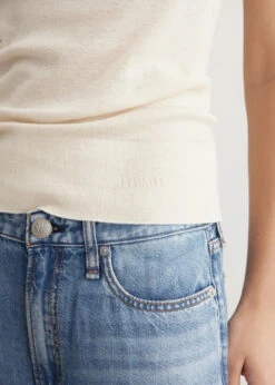 Lemaire Sleeveless High Neck Top -Style Haven Shop womens incu 098 820a214d c3db 48c1 af10 fc5c06bb9dab