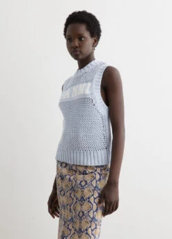 Ganni Cotton Rope Vest -Style Haven Shop womens incu 1012 b4148079 03cb 4532 a84a 8249bc8408c1