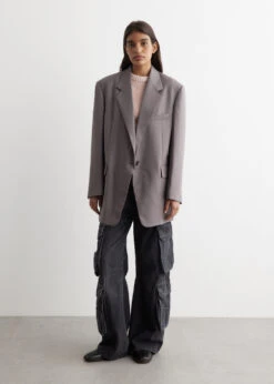 Over Fit Wool Blazer