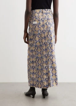 Ganni Print Denim Maxi Slit Skirt 9 Ganni Print Denim Maxi Slit Skirt -Style Haven Shop womens incu 1031 1a5039dd de3d 4120 9afa e034da7da012