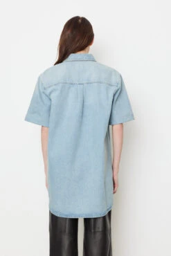 Denim Short Sleeve Shirt -Style Haven Shop womens incu 1034 6b14f348 0c24 4127 900a be4d617f18d9