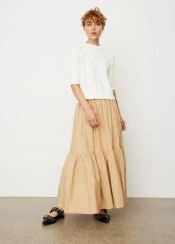 Ganni Cable Open Back Top