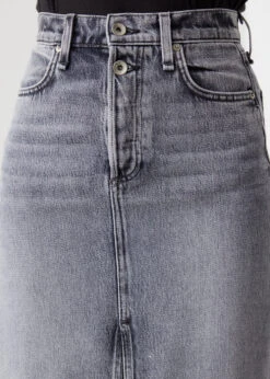 Rag & Bone Broken In Denim High-Rise Skirt -Style Haven Shop womens incu 1038 39acef05 78cb 4a97 9bdb 89a62450045b