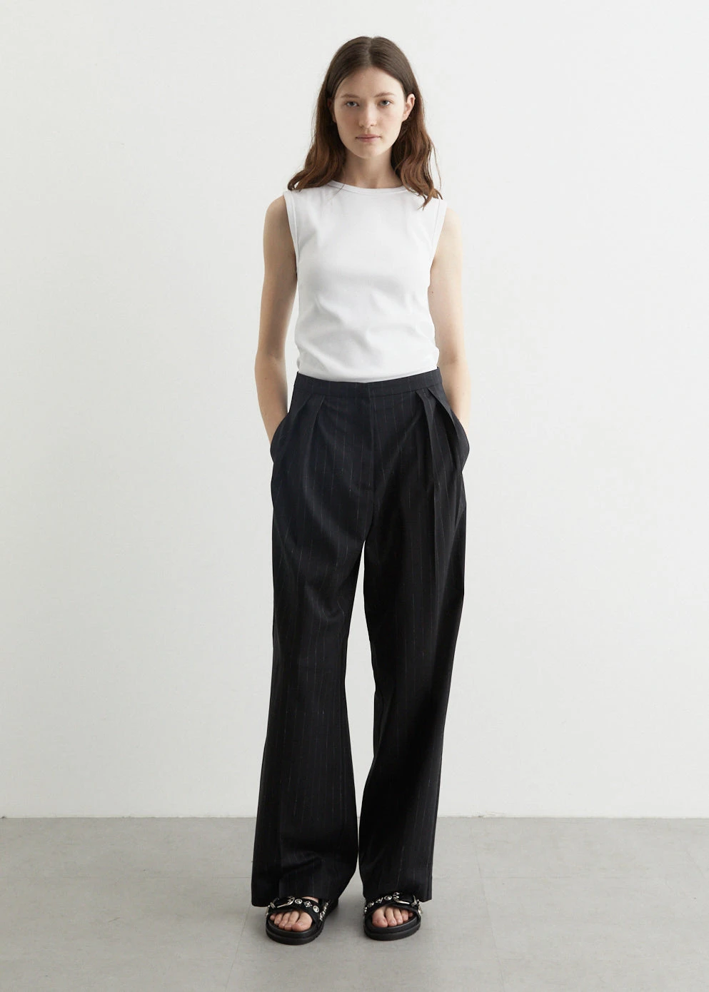 Tailored Pinstripe Pants 2 Tailored Pinstripe Pants - Image 2