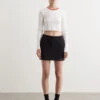 ALEXANDER WANG Mini Faded Logo Skirt