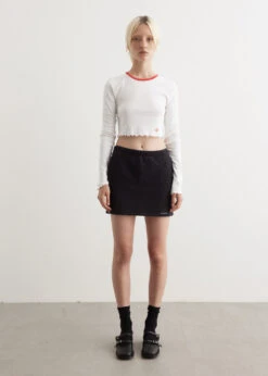 ALEXANDER WANG Mini Faded Logo Skirt