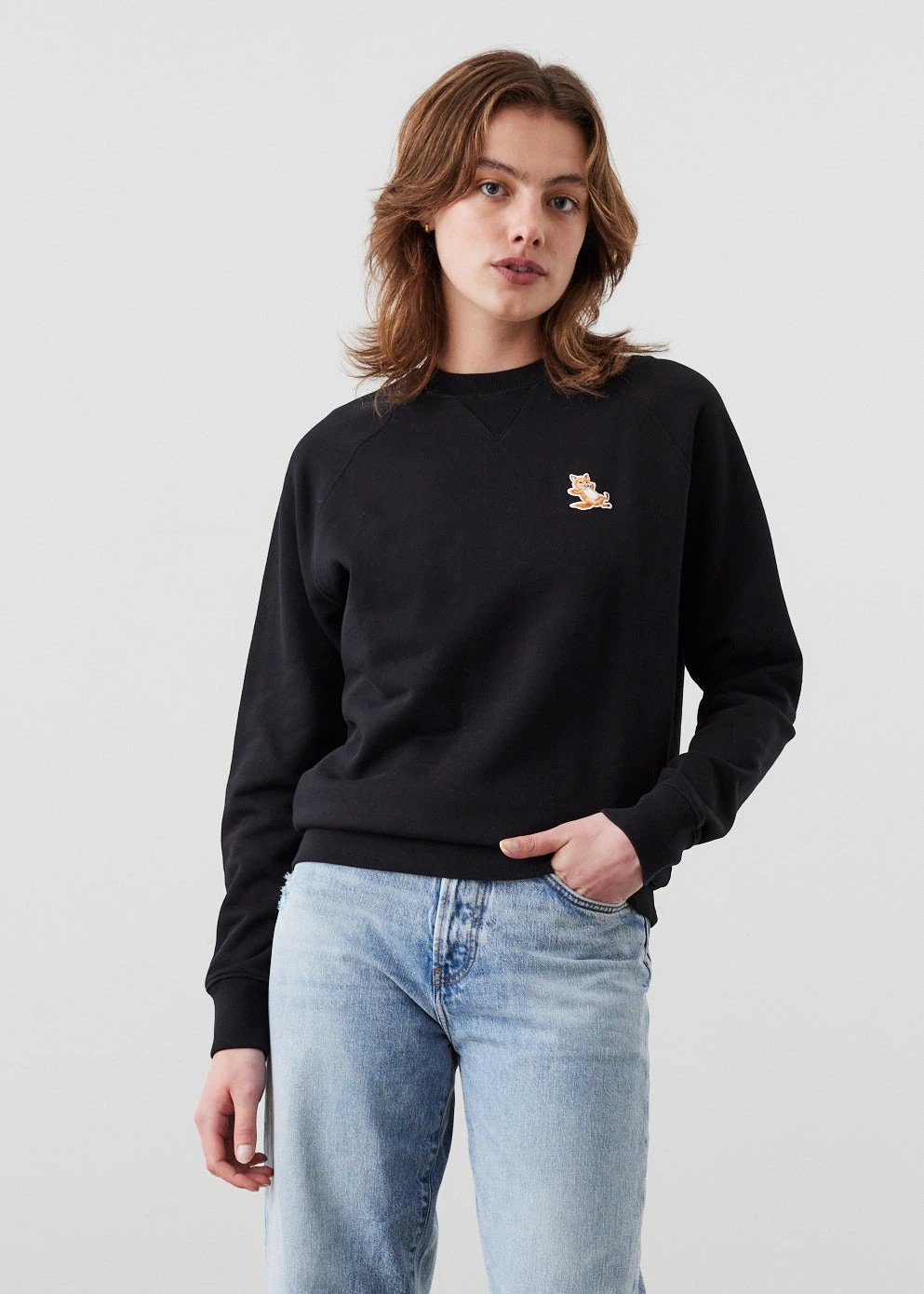 Chillax Fox Patch Classic Sweatshirt 1 Chillax Fox Patch Classic Sweatshirt