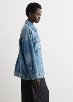 Ganni Tint Denim Oversized Jacket -Style Haven Shop womens incu 1117 0ca535da 3060 47e9 bb81 0462f3436721
