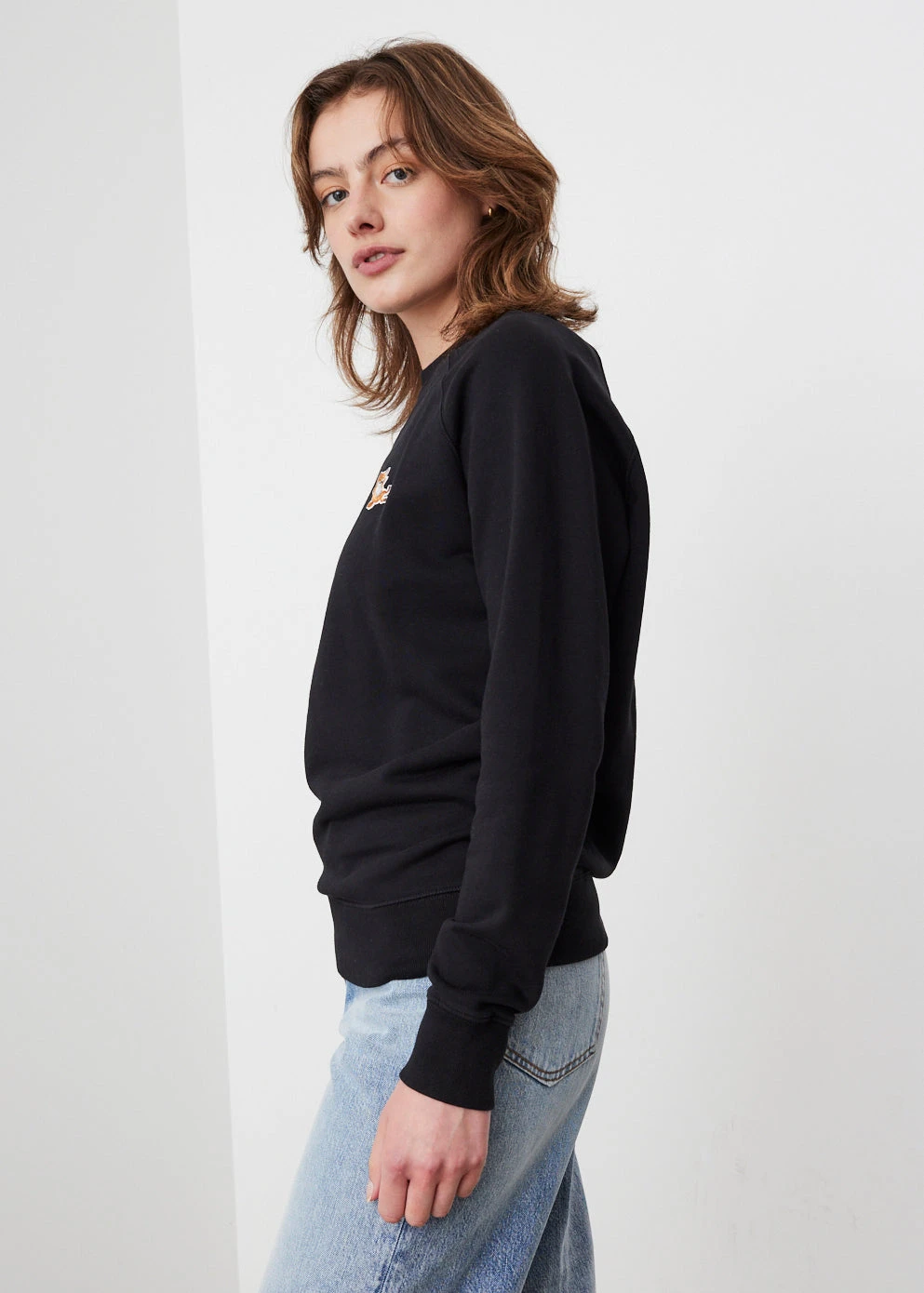 Chillax Fox Patch Classic Sweatshirt 3 Chillax Fox Patch Classic Sweatshirt - Image 3