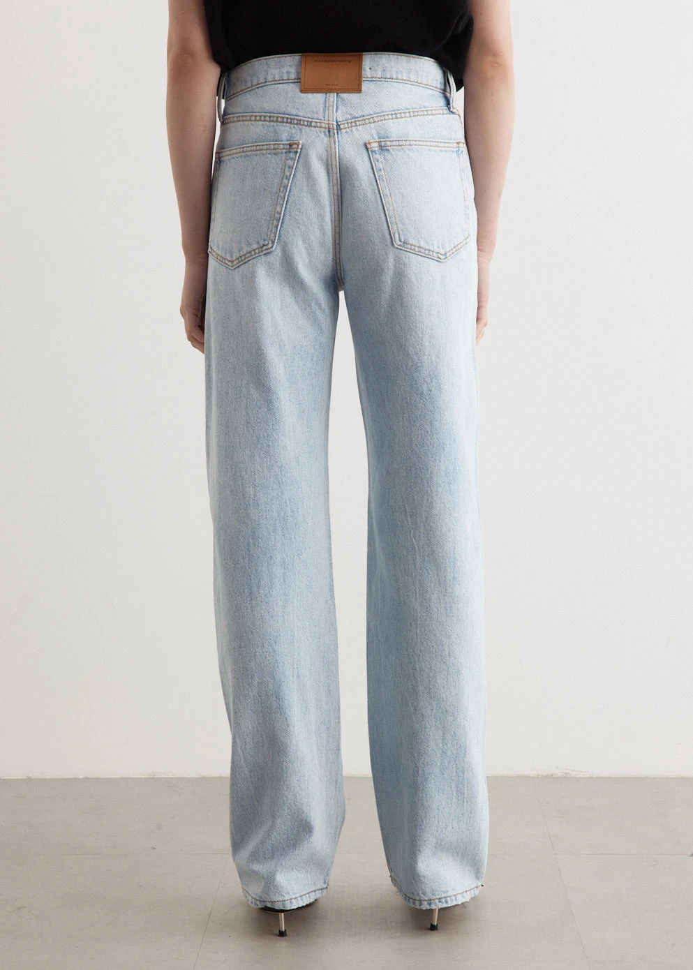 ALEXANDER WANG Ez Slouch Logo Cut Out Jeans 5 ALEXANDER WANG Ez Slouch Logo Cut Out Jeans - Image 5