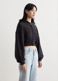 ALEXANDER WANG Cropped Zip Up Hoodie -Style Haven Shop womens incu 1159 85550728 ef52 486d b141 fae4f3c7cfed