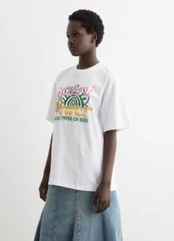 Ganni Future Heavy Jersey Sun Short Sleeve T-Shirt -Style Haven Shop womens incu 1165 44115930 6d2a 4e02 aa2c 4c41992850b1