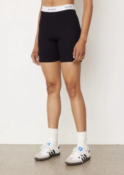Serif Logo Ribbed Biker Shorts -Style Haven Shop womens incu 1174 0844b1c1 17c3 4637 87af 99274a63bbe4