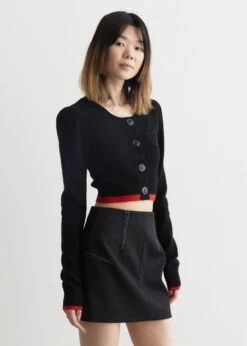 Ganni Cropped O-Neck Cardigan 8 Ganni Cropped O-Neck Cardigan -Style Haven Shop womens incu 121 03ef7823 65db 431d 8407 90dcfa0c65db