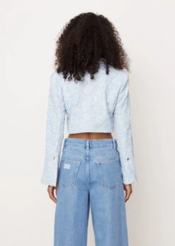 Ganni Stretch Jacquard Cropped Blazer -Style Haven Shop womens incu 121 37b6d35d 9fef 4b0d ba82 cd658ec86292