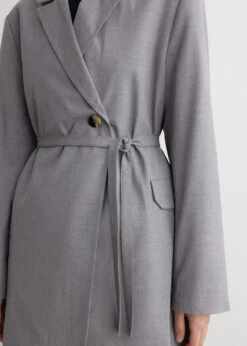 Ganni Drapey Melange Blazer -Style Haven Shop womens incu 1232 275662e7 0c27 4b76 a4c6 34fd3c5aa60b