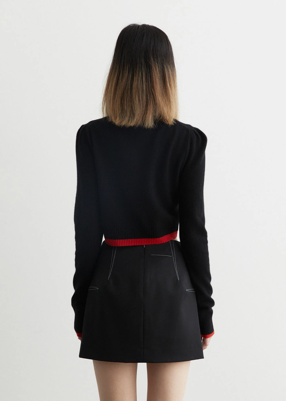 Ganni Cropped O-Neck Cardigan 5 Ganni Cropped O-Neck Cardigan - Image 5