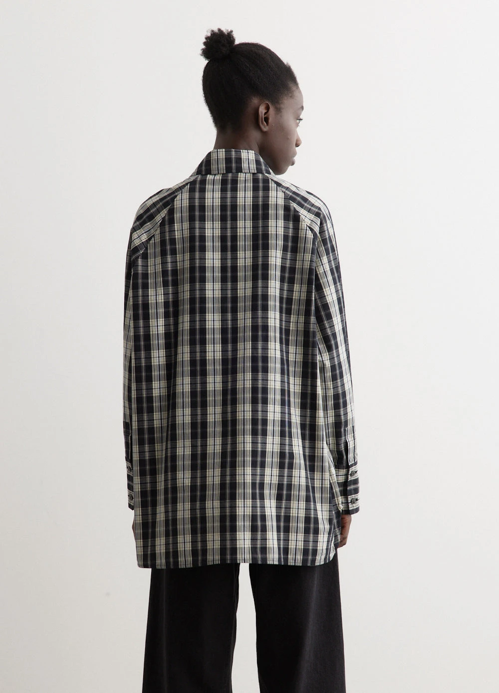Ganni Check Oversized Raglan Shirt 5 Ganni Check Oversized Raglan Shirt - Image 5