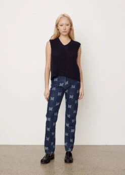 Straight Denim Papillon Jeans