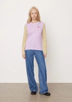 Striped Long Sleeve T-Shirt -Style Haven Shop womens incu 1413 2209e336 318f 4116 97b5 fe6d8c5e837b
