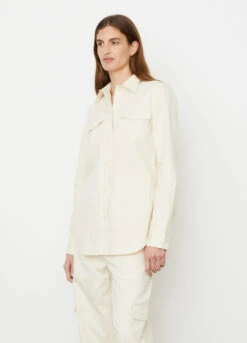 Toteme Patch Pocket Cotton Shirt -Style Haven Shop womens incu 1438 ab12bb18 1f1e 4ac0 ae50 2677baf4ea80