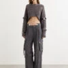 Sara Silver Crop Knit Pull-Over