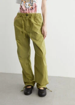 Ganni Washed Cotton Canvas Drawstring Pants -Style Haven Shop womens incu 189 2abad0f6 054e 496e ad02 2a60f4ca47ab