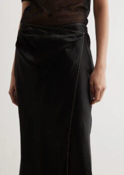 Acne Studios Iala Satin Wrap Skirt -Style Haven Shop womens incu 1956