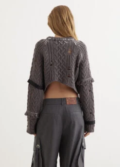 Sara Silver Crop Knit Pull-Over -Style Haven Shop womens incu 204 827dec2f d6d2 41f7 b94f 2a812da1802e