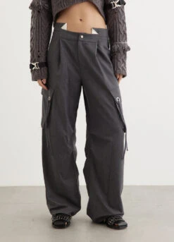 Tanya Raw-Cut Wide Leg Pants