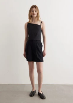 Wool Gabardine Shorts