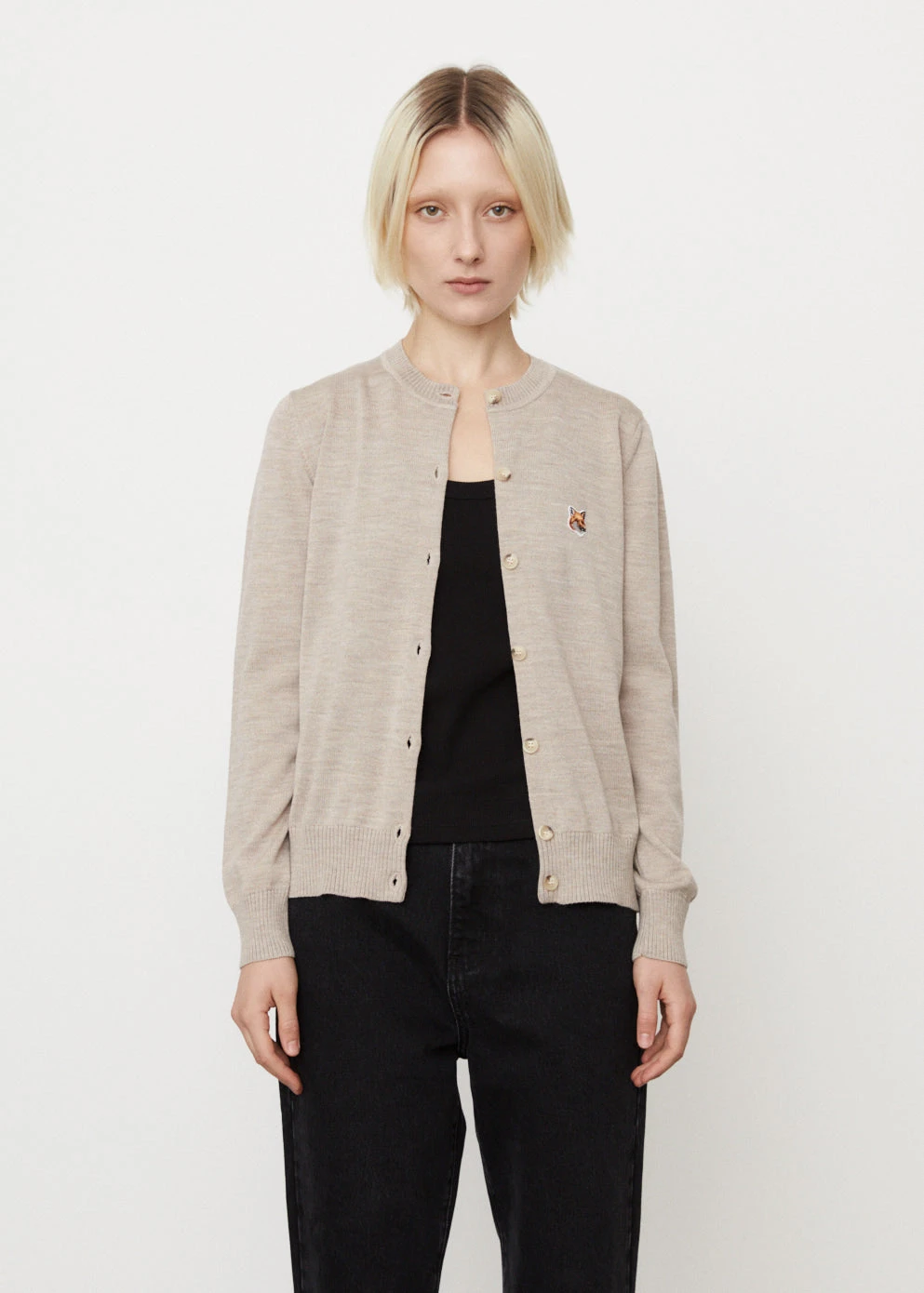 Fox Head Patch Adjusted Cardigan 1 Fox Head Patch Adjusted Cardigan