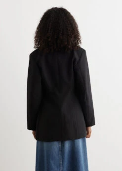 Ganni Cotton Suiting Fitted Blazer -Style Haven Shop womens incu 229 b9072169 76de 4cd1 acdf 76cda30833b5