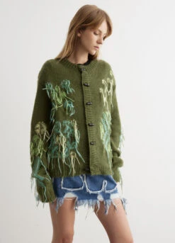 Macaron Intarsia Cardigan