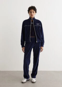 Script Velour Track Jacket