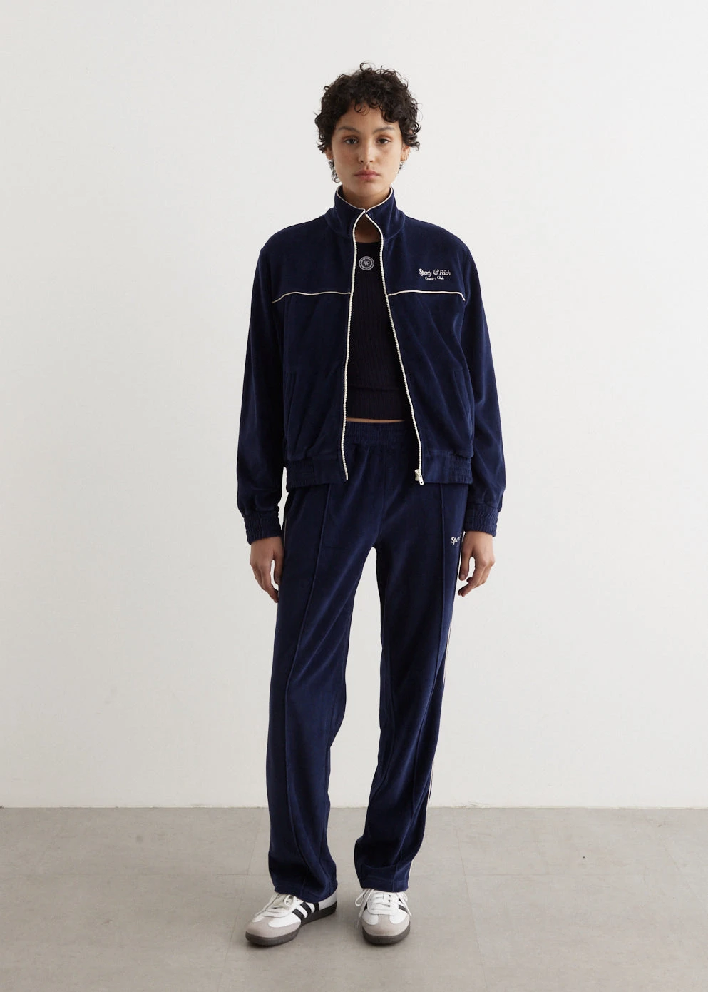 Script Velour Track Jacket 1 Script Velour Track Jacket