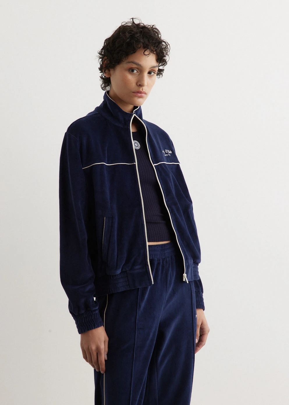 Script Velour Track Jacket 4 Script Velour Track Jacket - Image 4