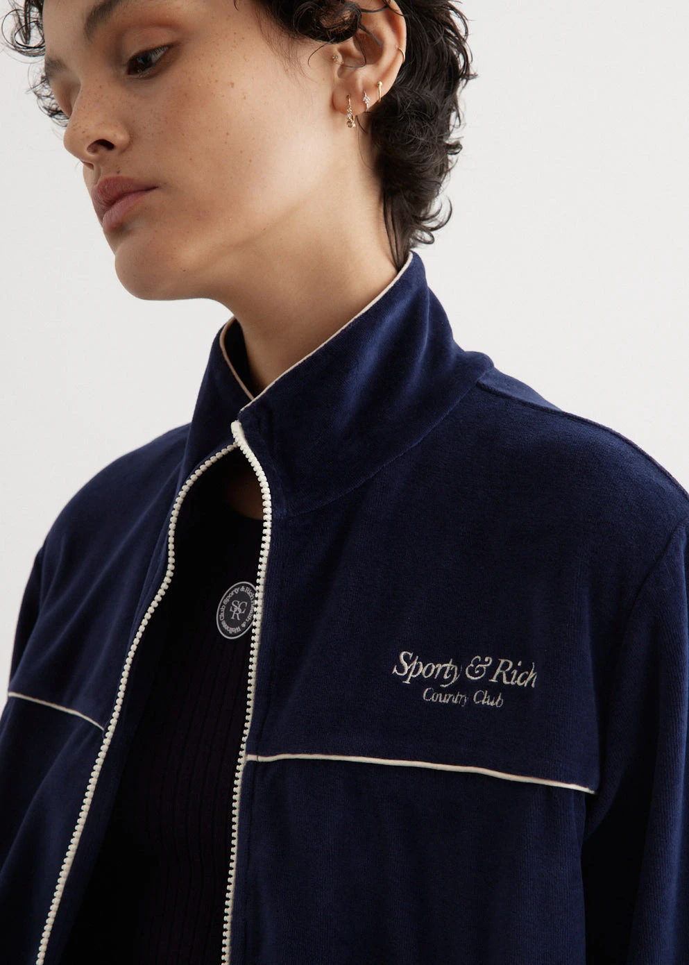 Script Velour Track Jacket 2 Script Velour Track Jacket - Image 2