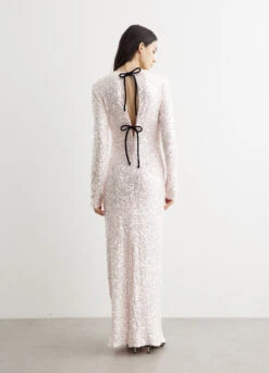 Ganni 3D Sequins Maxi Dress