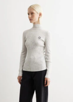 Tonal Fox Head Patch Fine Ribbed Turtleneck 8 Tonal Fox Head Patch Fine Ribbed Turtleneck -Style Haven Shop womens incu 240 8175141a 4c10 4d0a 912d c171acdbf085