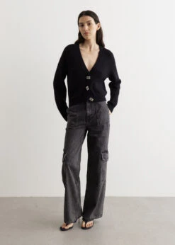 Ganni Soft Wool Cardigan -Style Haven Shop womens incu 247 b84368fc a85c 4559 8e23 47f275841b64