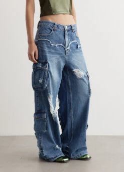 Simiz Denim Cargo-Jeans -Style Haven Shop womens incu 252 a2ce8a06 1c7c 4d14 bcef 4e06e2021e92