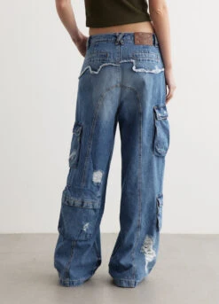 Simiz Denim Cargo-Jeans -Style Haven Shop womens incu 259 ed8be70d fd2f 4944 bb68 c7a9a39b18c4