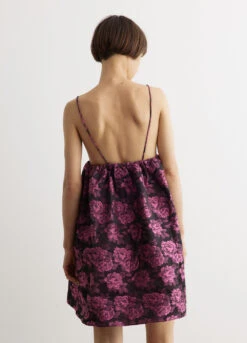 Ganni Botanical Jacquard Mini Strap Dress -Style Haven Shop womens incu 266 0469e40d f27b 4293 9637 e0137c63549a